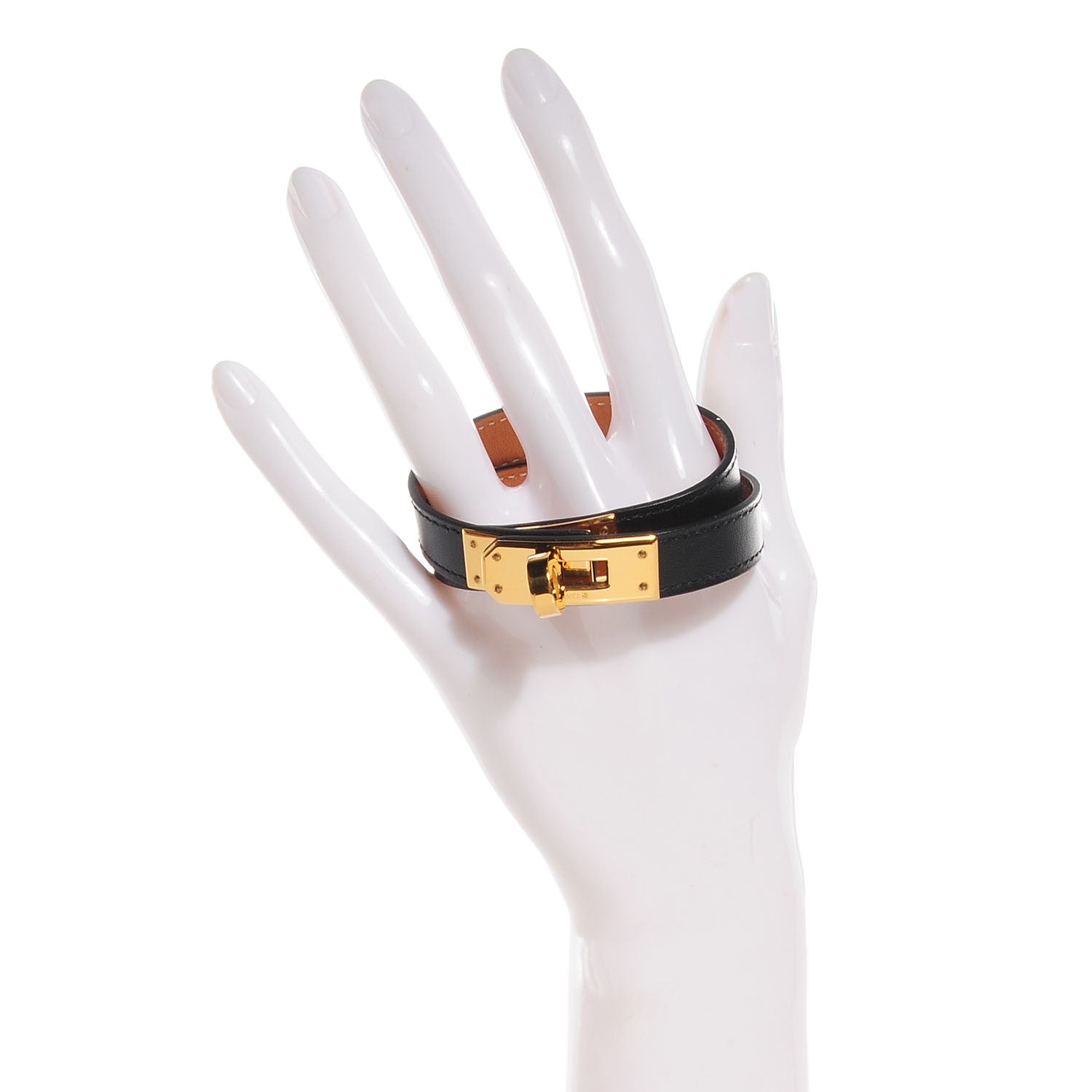 Hermes Chamonix Kelly Double Tour Bracelet S Black 2 of 7