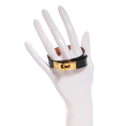 Hermes Chamonix Kelly Double Tour Bracelet S Black 2 of 7
