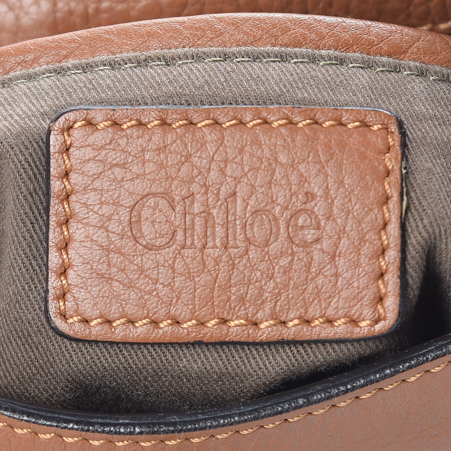 Chloe Calfskin Medium Marcie Round Zip Crossbody Bag Tan 9 of 11