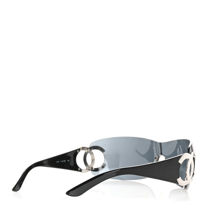 Chanel Frameless CC Logo Sunglasses 4125 Black 4 of 7