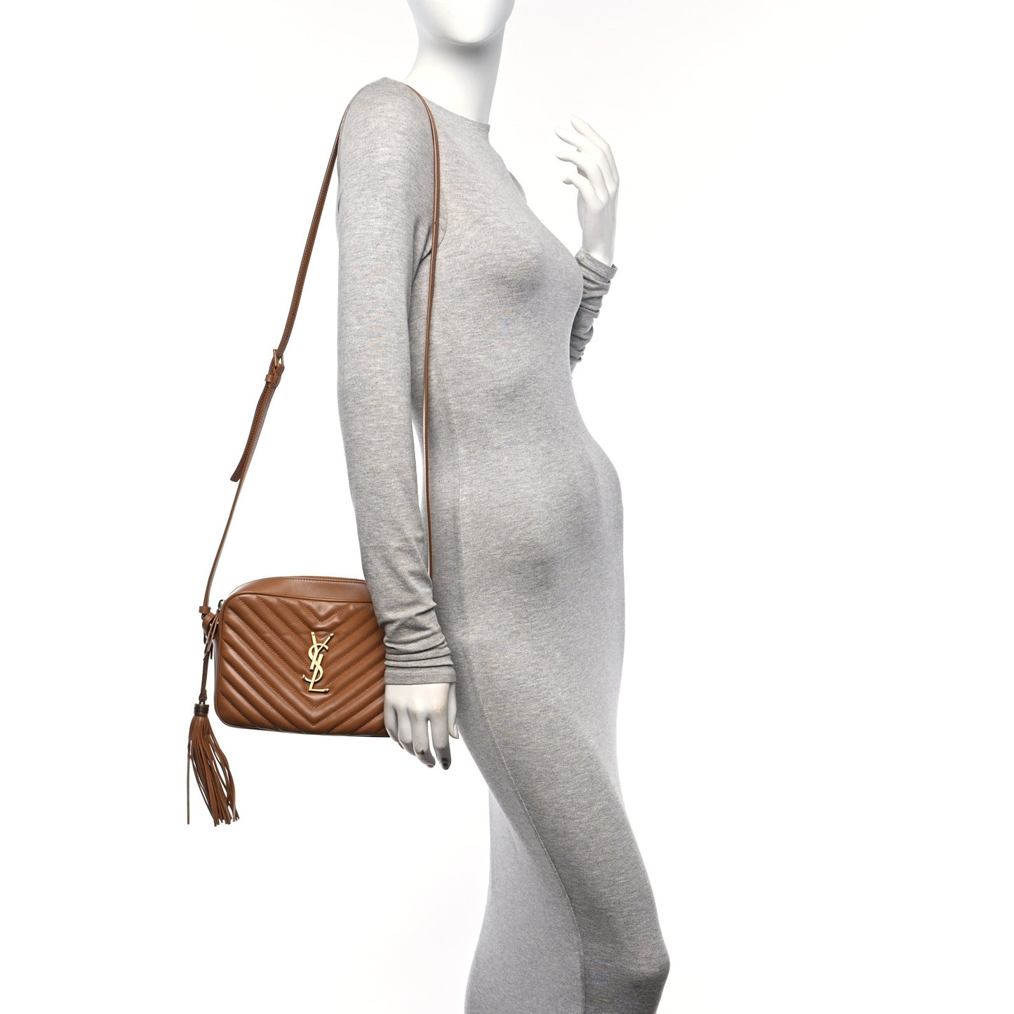 Calfskin Matelasse Monogram Lou Camera Bag Cinnamon