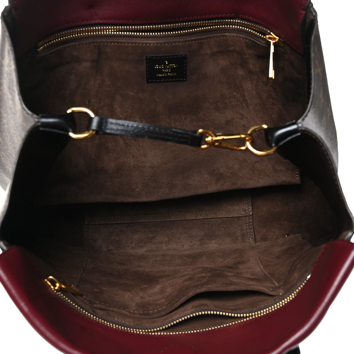 Louis Vuitton Monogram Cuir Orfevre Tote W PM Prunille 5 of 8