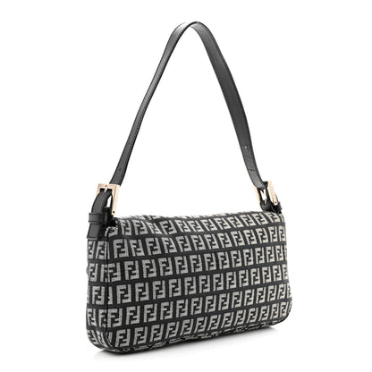 Fendi Zucchino Baguette Navy 3 of 13