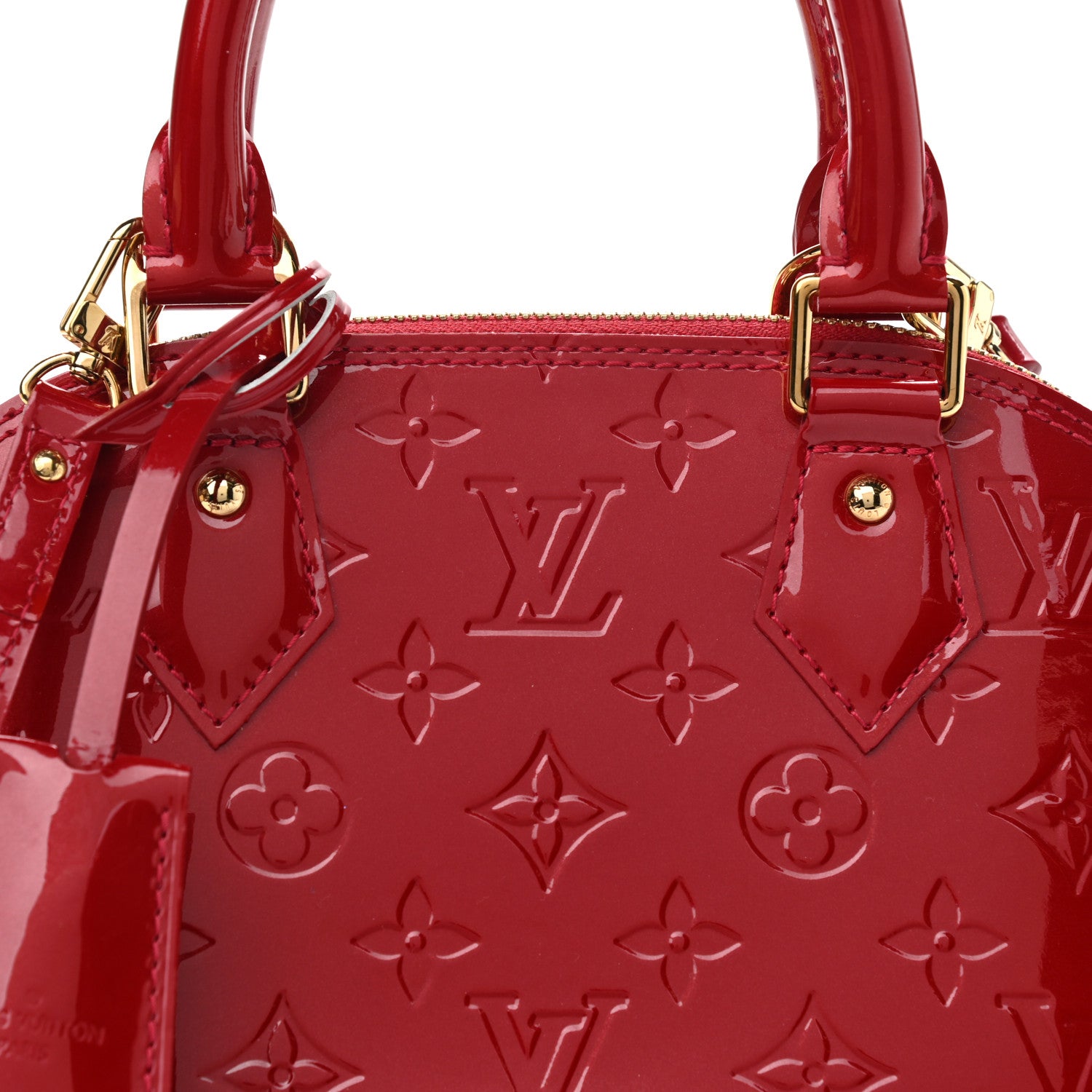 Louis Vuitton Vernis Alma BB Pomme D'Amour 6 of 8