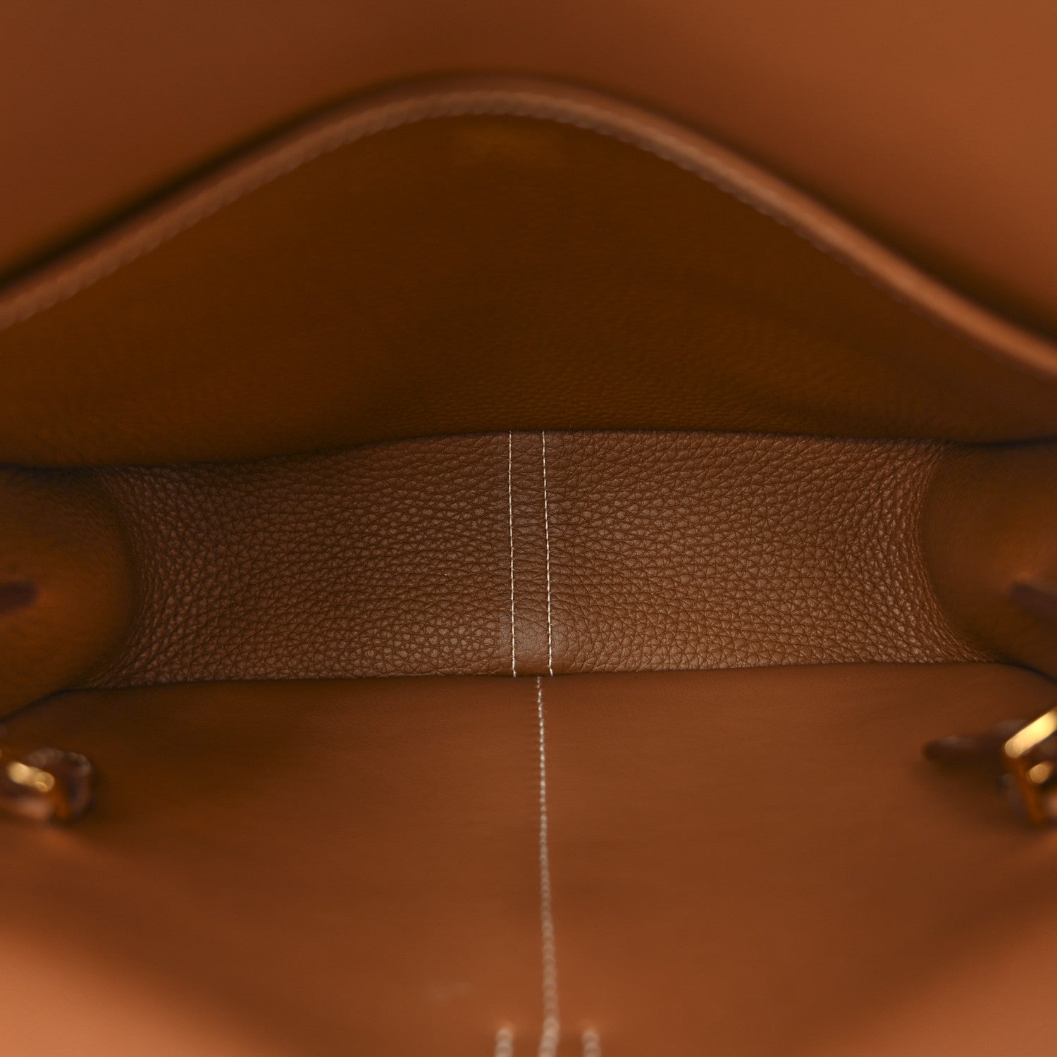 Hermes Taurillon Clemence Halzan 25 Gold 5 of 12