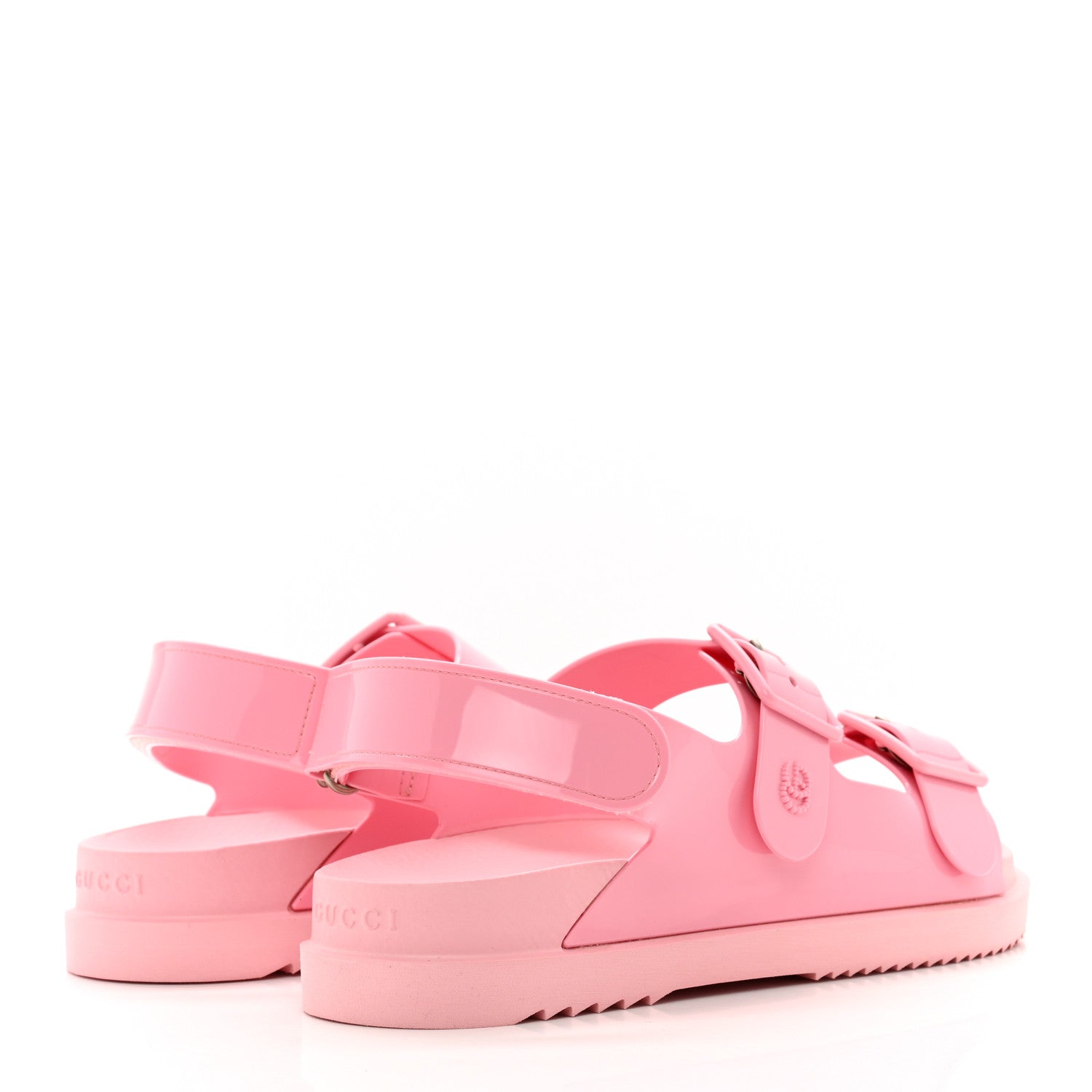 Gucci Rubber Mini Double G Womens Isla Dad Sandals 41 Wild Rose 4 of 7