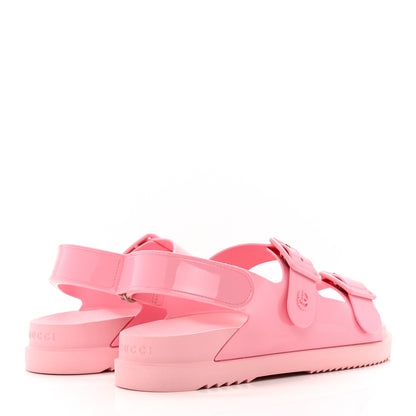 Gucci Rubber Mini Double G Womens Isla Dad Sandals 41 Wild Rose 4 of 7