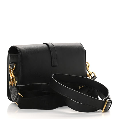Saint Laurent Textured Calfskin Medium Classic Monogram Universite Bag Black 3 of 9