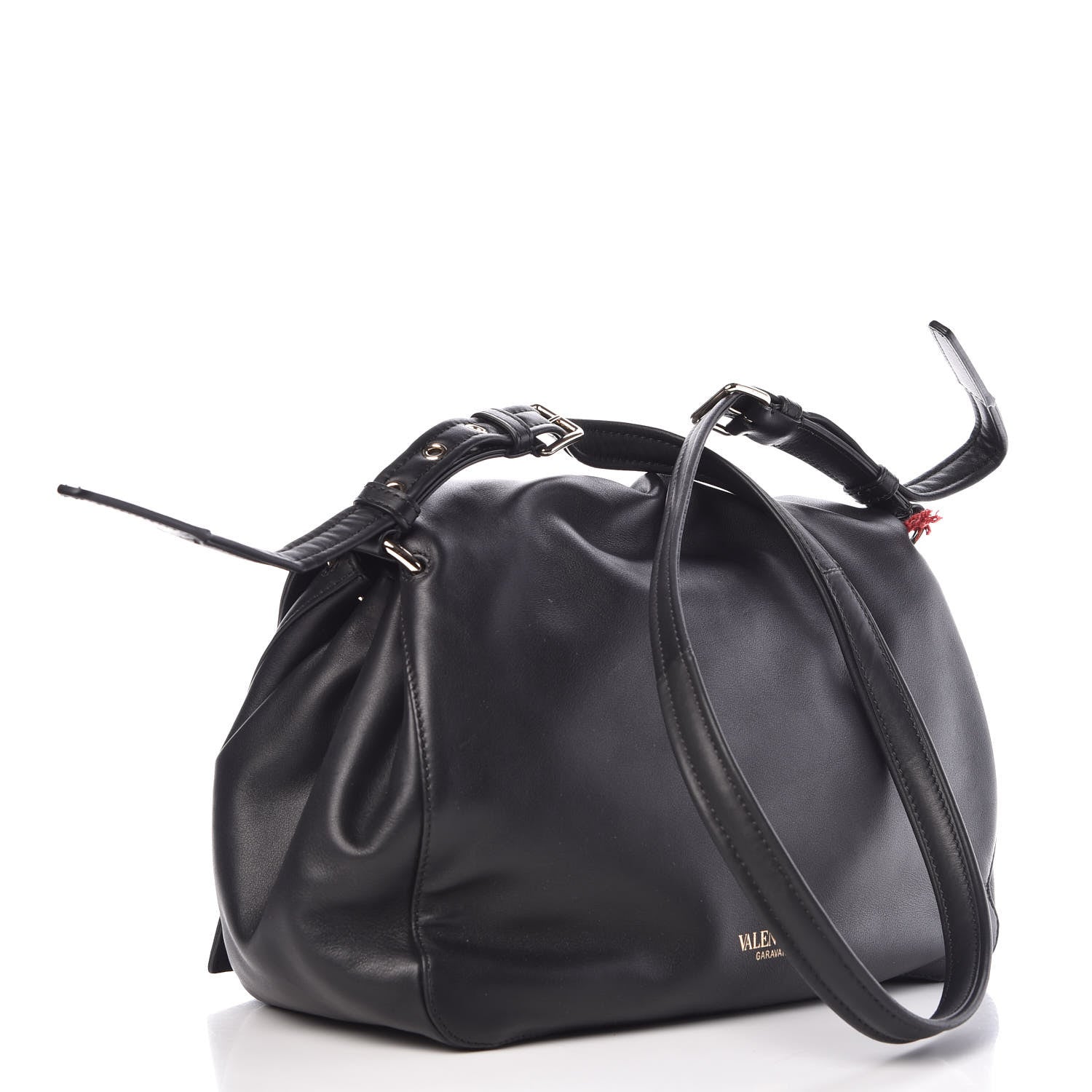 Valentino Garavani Smooth Calfskin Bloomy Crossbody Bag Black 3 of 11