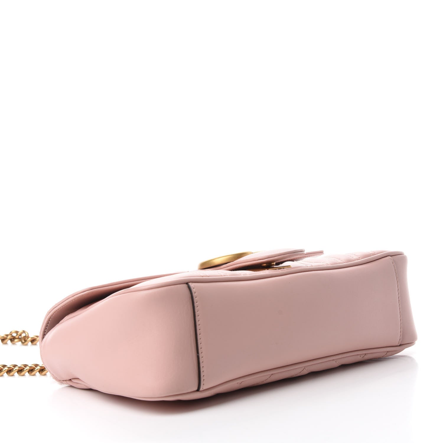 Gucci Calfskin Matelasse Small GG Marmont Shoulder Bag Perfect Pink 4 of 11