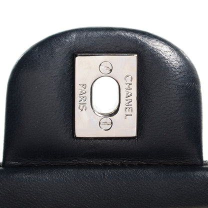 Chanel Lambskin Quilted East West Flap Black 7 of 9