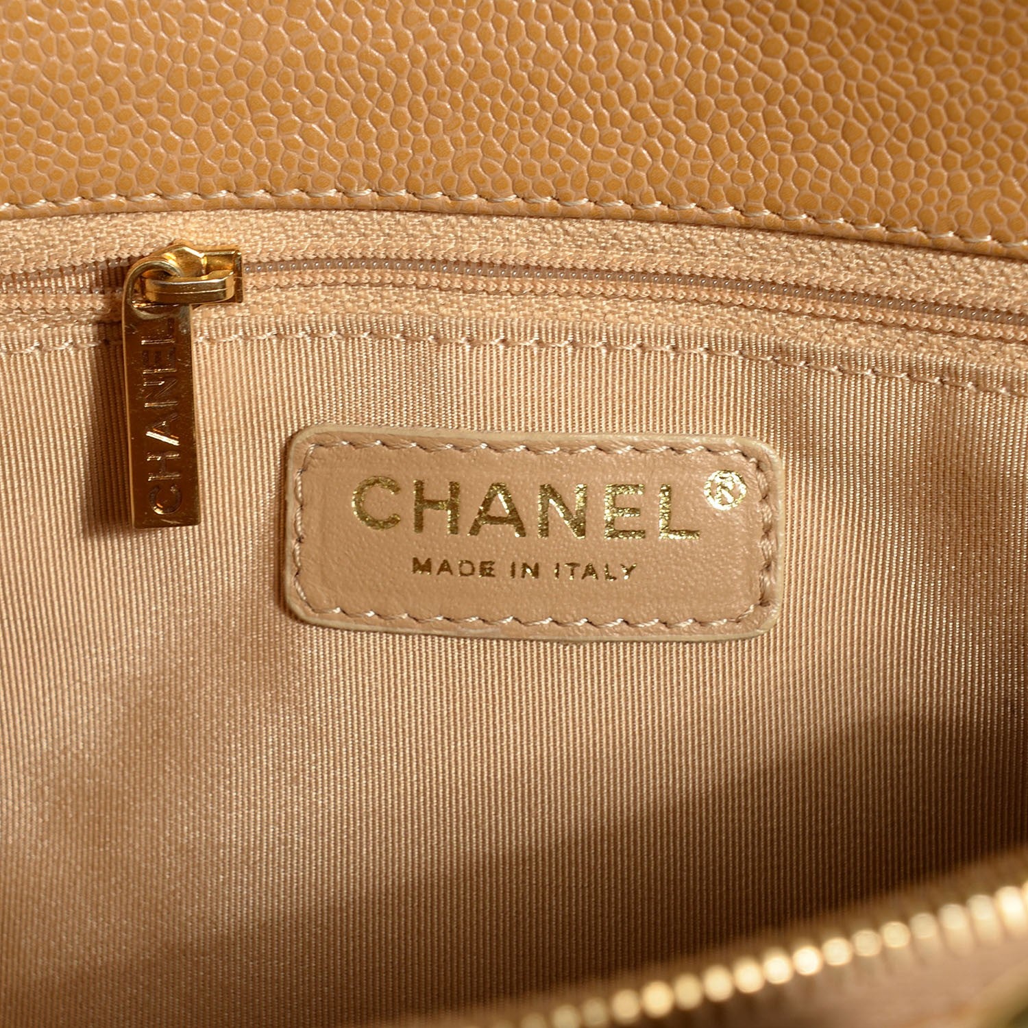 Chanel Caviar Quilted Grand Shopping Tote GST Beige 6 of 7