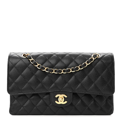 Chanel Caviar Quilted Medium Double Flap Black 1 of 11