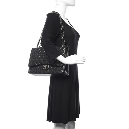 Chanel Lambskin Quilted Maxi Double Flap Black 2 of 20
