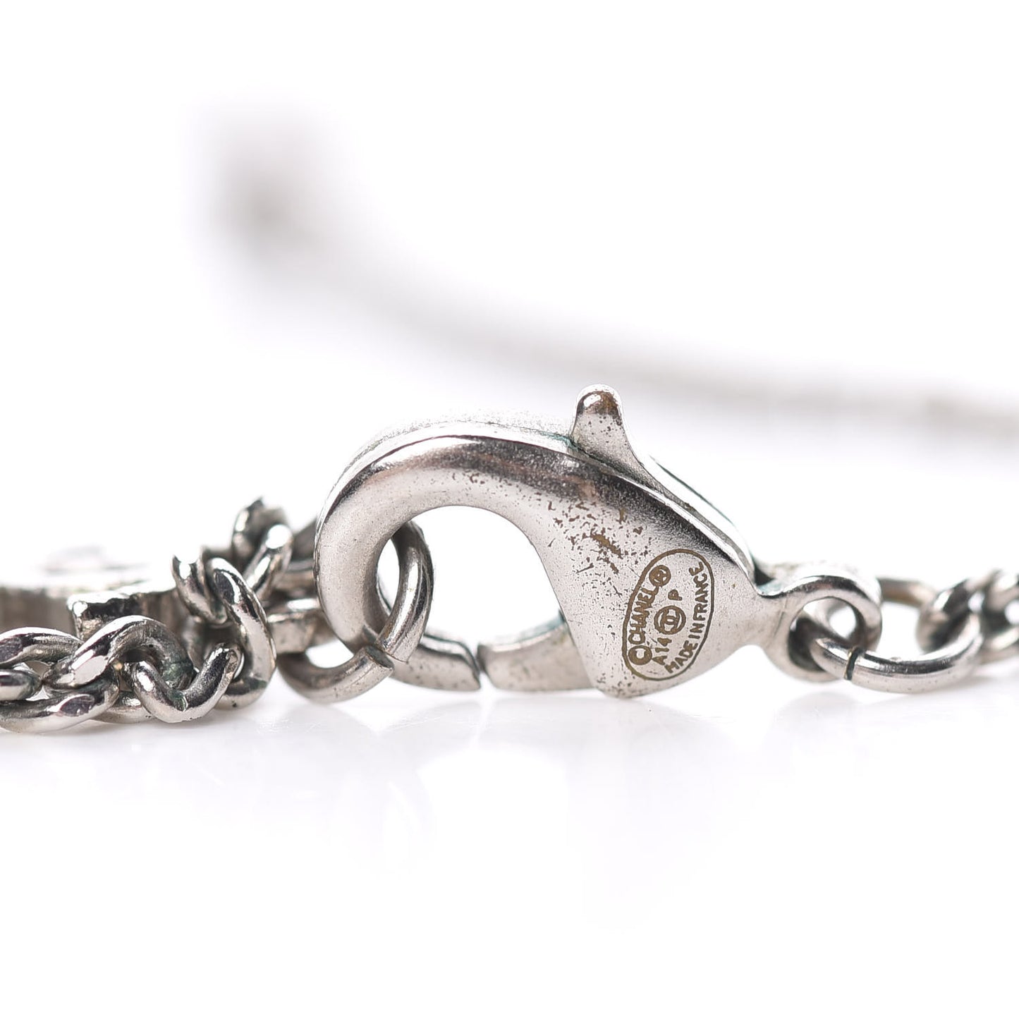 Crystal Timeless CC Necklace Silver
