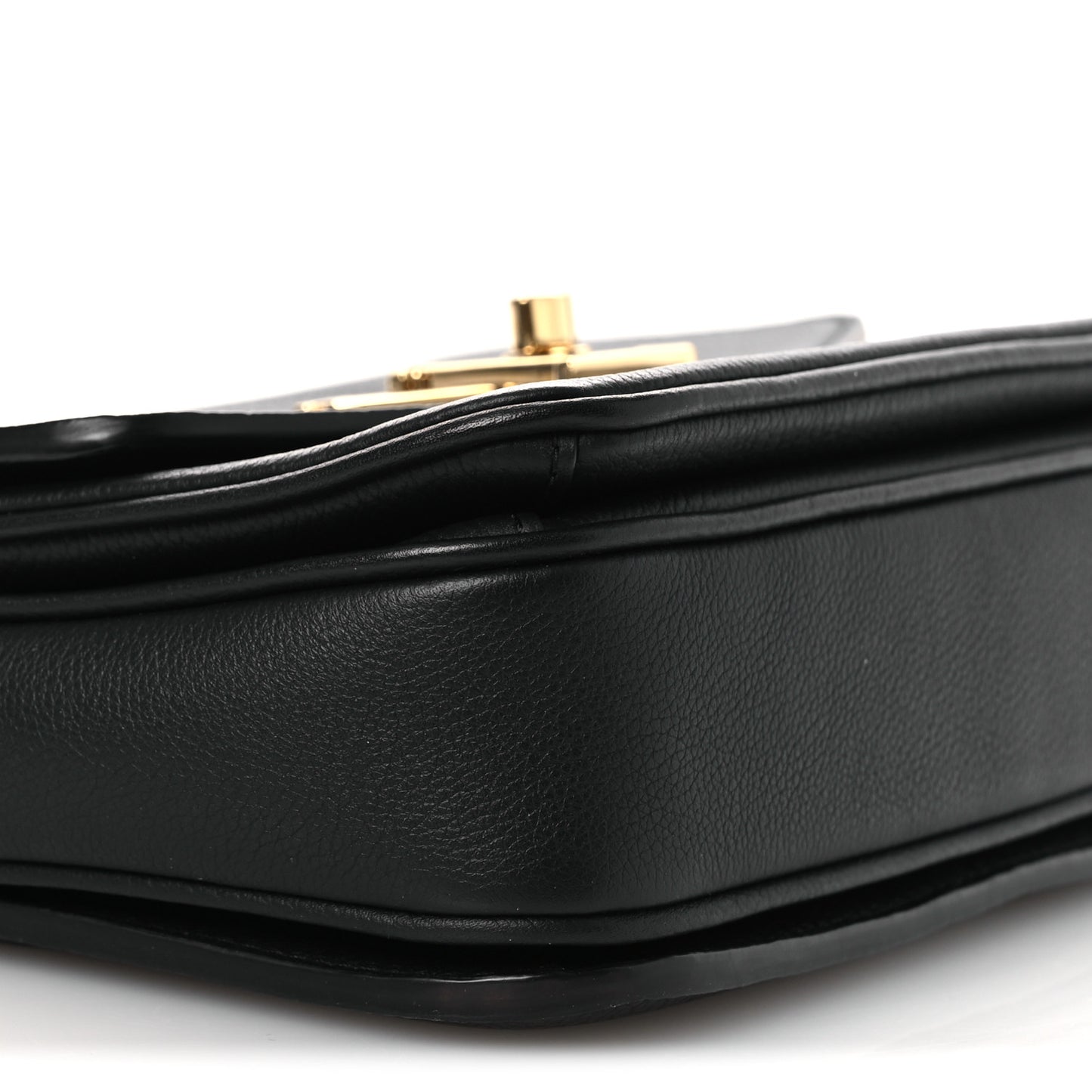 Grained Calfskin Lockme Oxford Black