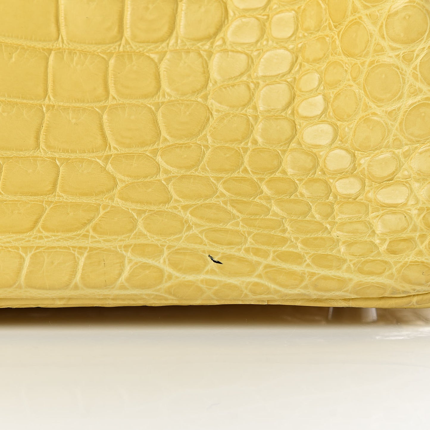 Matte Porosus Crocodile Birkin 35 Mimosa