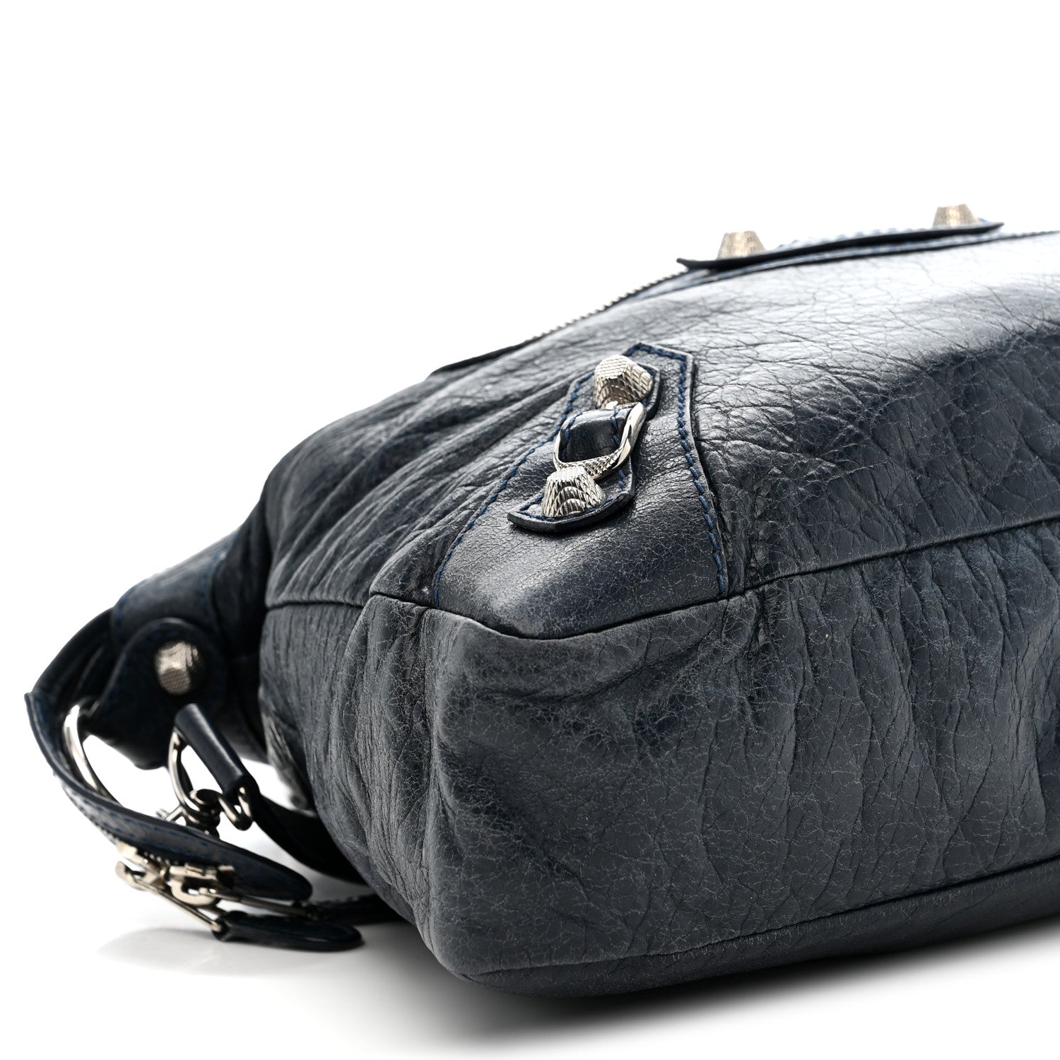 Balenciaga Agneau Giant 12 Silver Hardware Town Bleu Obscur 10 of 14