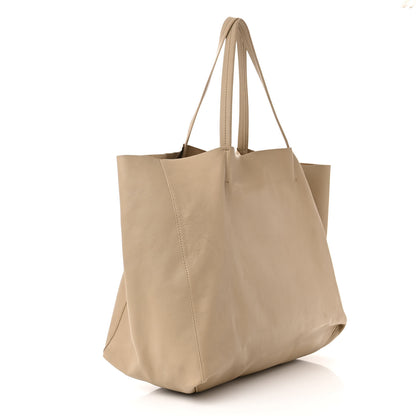 Celine Lambskin Horizontal Cabas Beige 3 of 17
