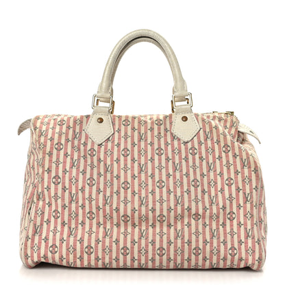 Louis Vuitton Mini Lin Croisette Speedy 30 Rouge 1 of 9