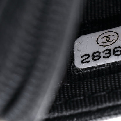 Chanel Lambskin Quilted Chain Around Wallet On Chain WOC Black 8 of 15