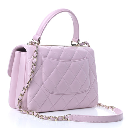 Chanel Lambskin Quilted Small Trendy CC Flap Dual Handle Bag Light Pink 3 of 9