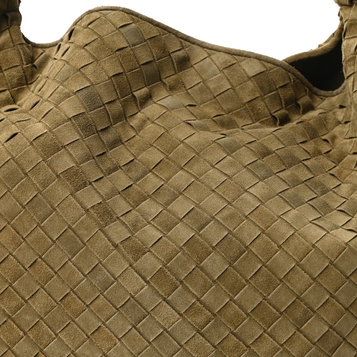 Suede Intrecciato Large Hop Mud