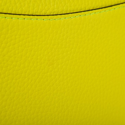 Burberry Signature Grain Small Burleigh Crossbody Bag Neon Yellow 9 of 11