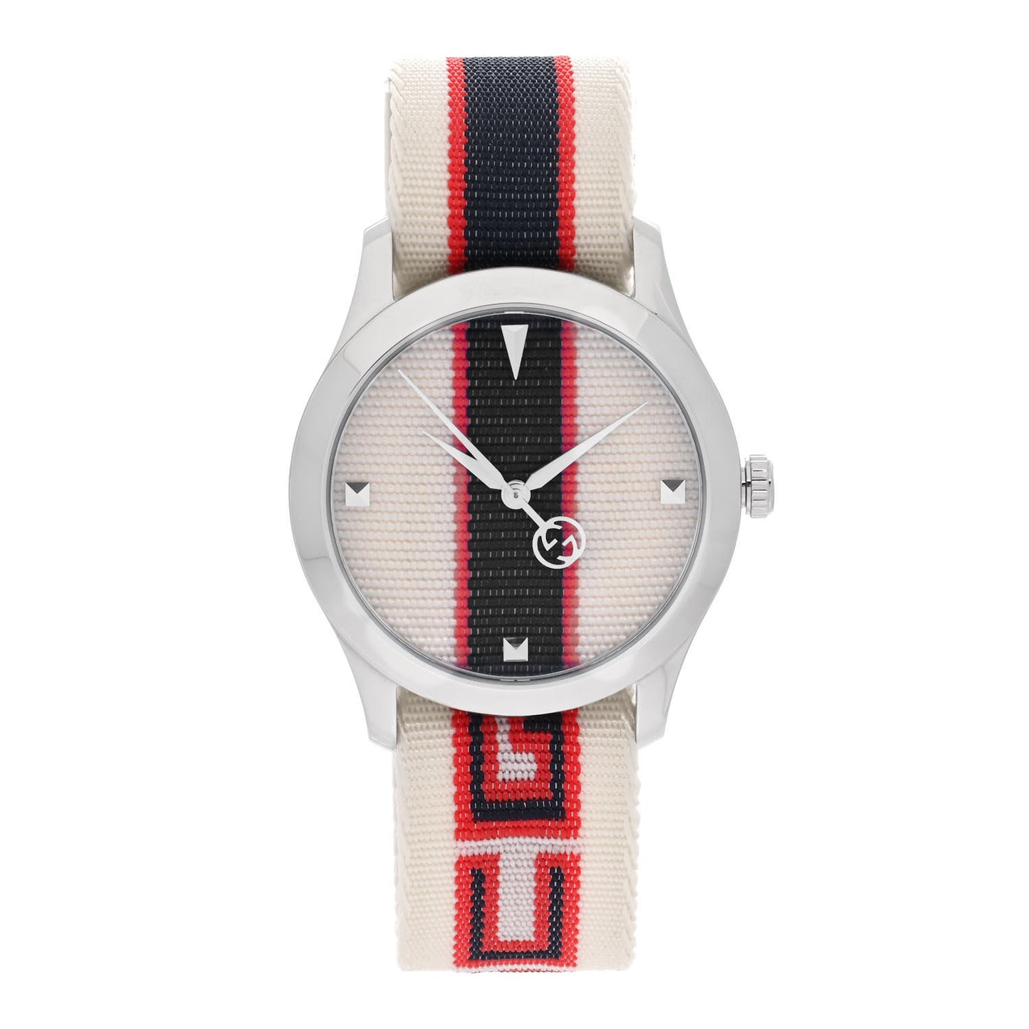Stainless Steel Nylon 38mm G-Timeless Web Quartz Watch White