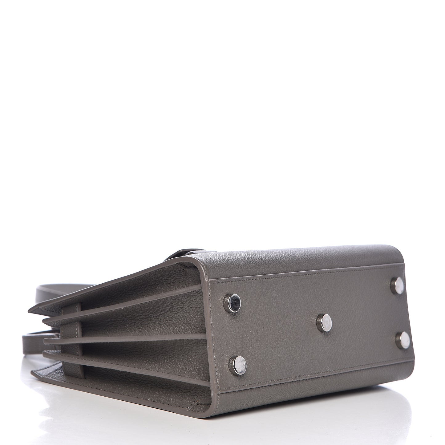 Grained Calfskin Nano Sac De Jour Fog