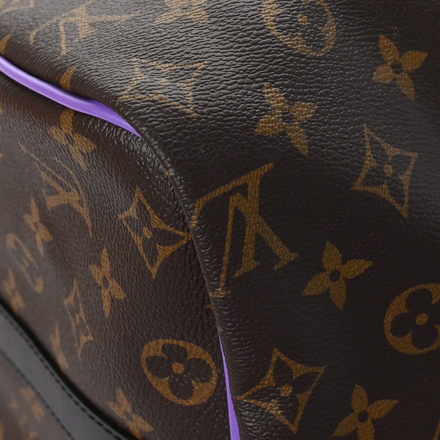 Monogram Macassar LV Colormania Keepall Bandouliere 50 Purple