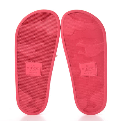 Valentino Garavani Rubber Rockstud Slide Sandals 36 Shadow Pink 5 of 8