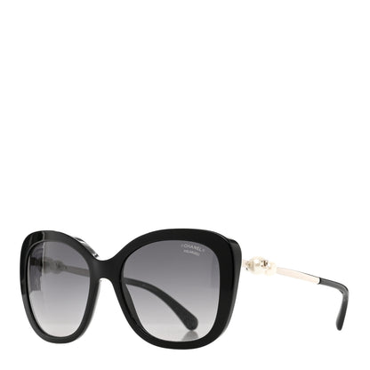 Chanel Acetate Polarized Butterfly Winter Pearl Sunglasses 5339-H-A Black 1 of 6
