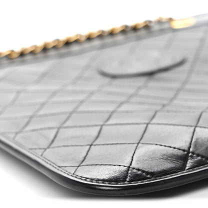 Chanel Lambskin Quilted CC Shoulder Bag Black 10 of 13