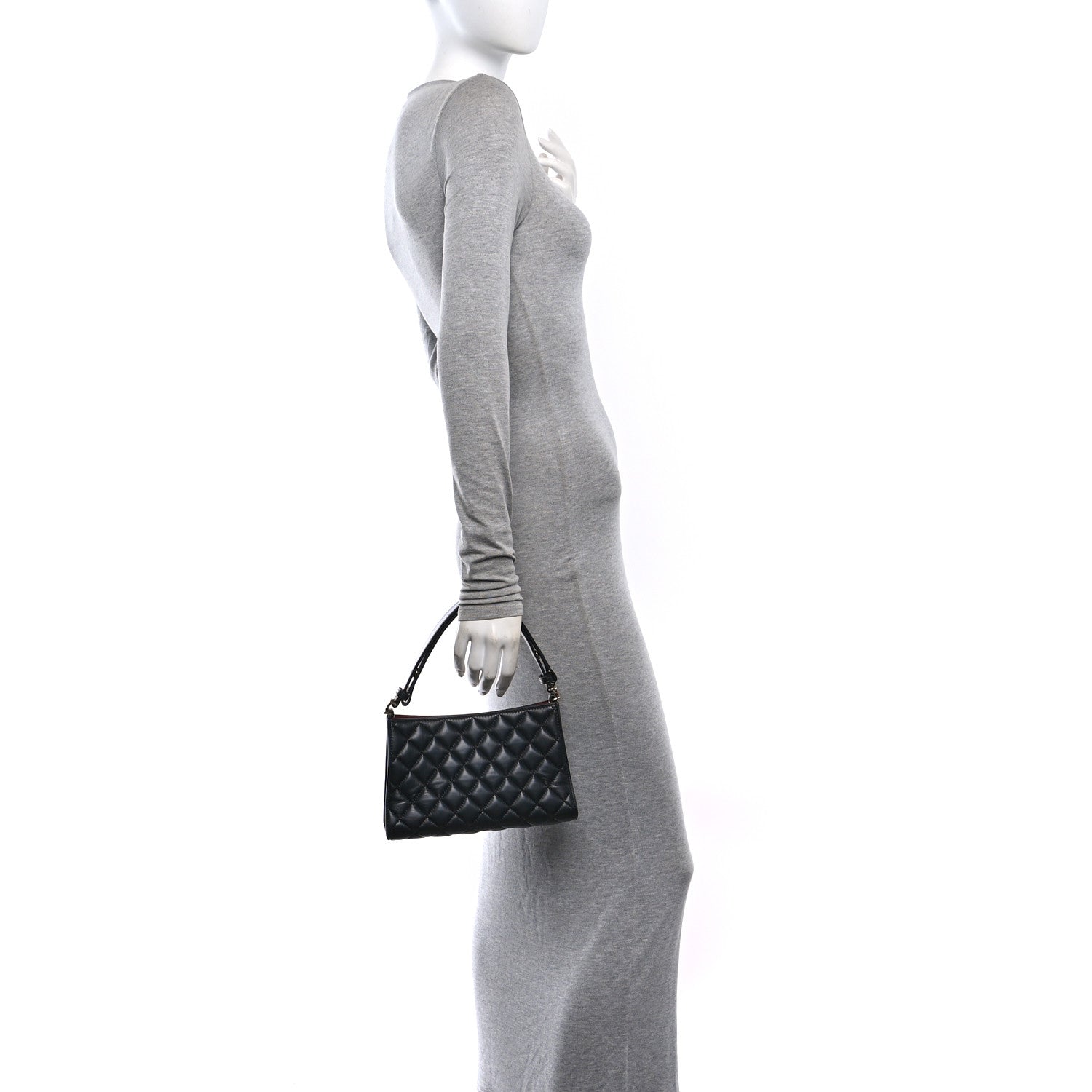 Chanel Lambskin Quilted CC Hobo Bag Black 2 of 10