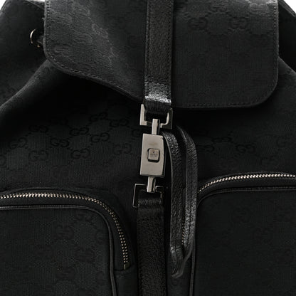 Gucci GG Monogram Single Buckle Backpack Black 8 of 11