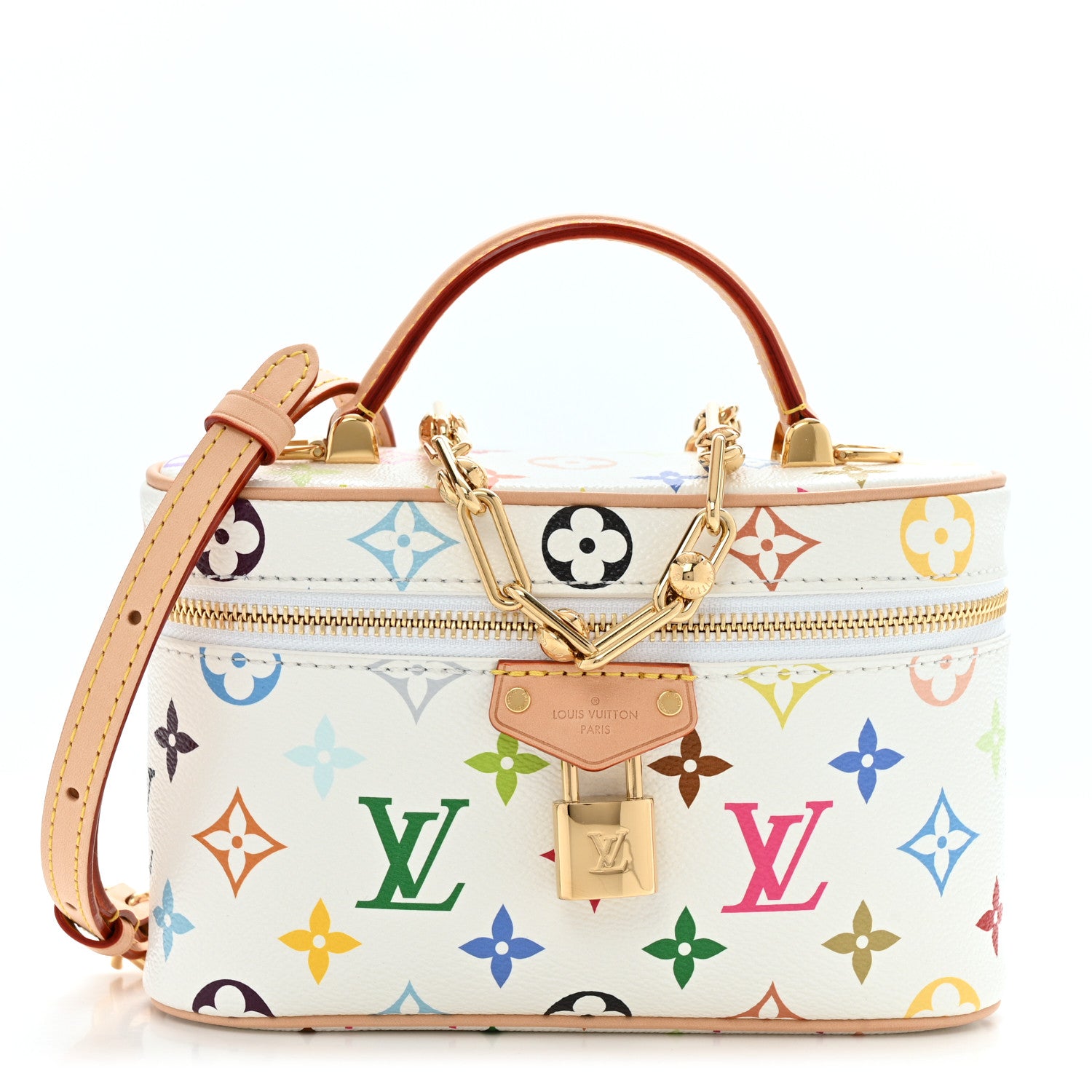 Louis Vuitton LV x TM Monogram Multicolor Vanity Chain Pouch White 1 of 9