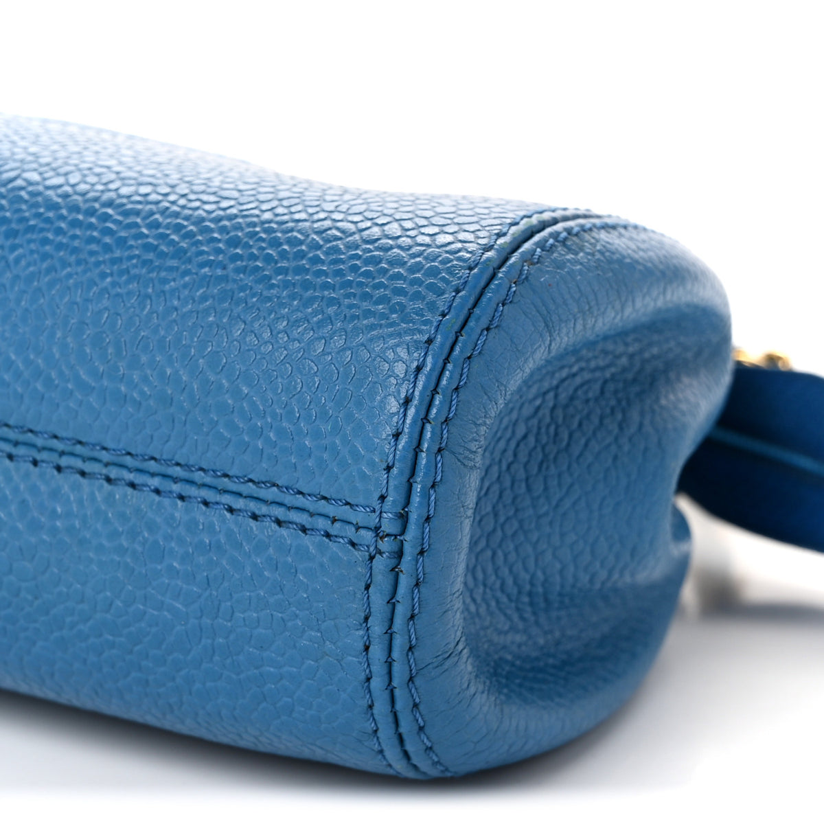 Caviar Timeless CC Mini Chain Bag Blue