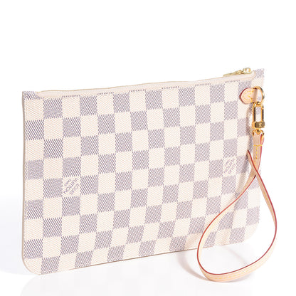 Louis Vuitton Damier Azur Neverfull MM GM Pochette 3 of 7
