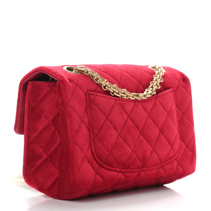 Chanel Velvet Quilted Mini 2.55 Reissue Flap Red 2 of 8