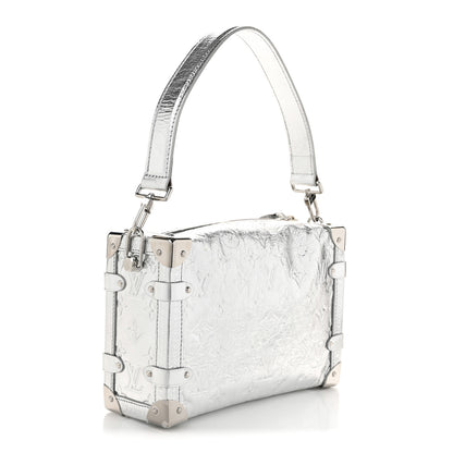 Louis Vuitton Calfskin Monogram Miroir LV Ski Side Trunk MM Silver 3 of 9