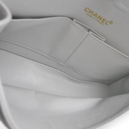 Chanel Caviar Medium Double Flap Light Blue 7 of 12