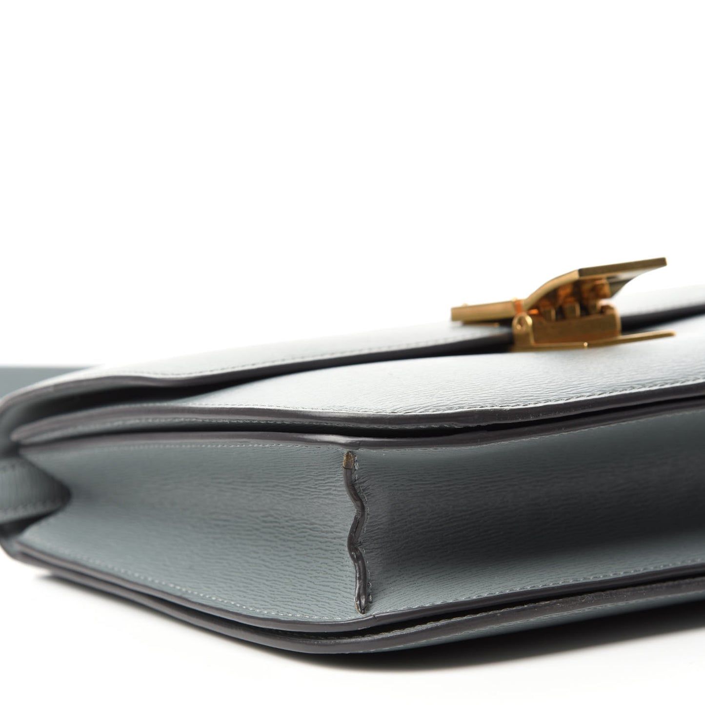 Liege Calfskin Medium Classic Box Flap Bag Storm