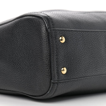 Salvatore Ferragamo Grained Calfskin Ally Hobo Black 5 of 11