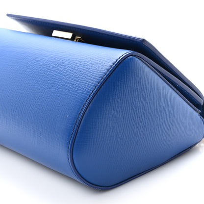Givenchy Textured Calfskin Mini Pandora Box Chain Crossbody Bag Blue 10 of 10