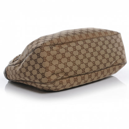 Gucci Monogram Medium Sukey Top Handle Tote Beige Brown 4 of 8