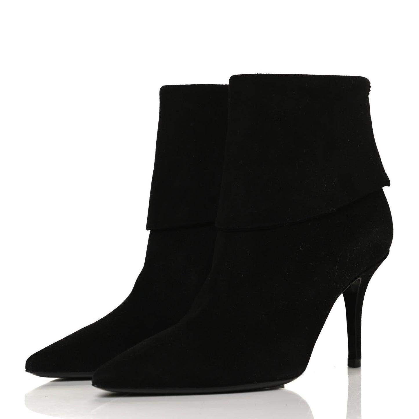 Suede Reverso Ankle Boots 35.5 Black