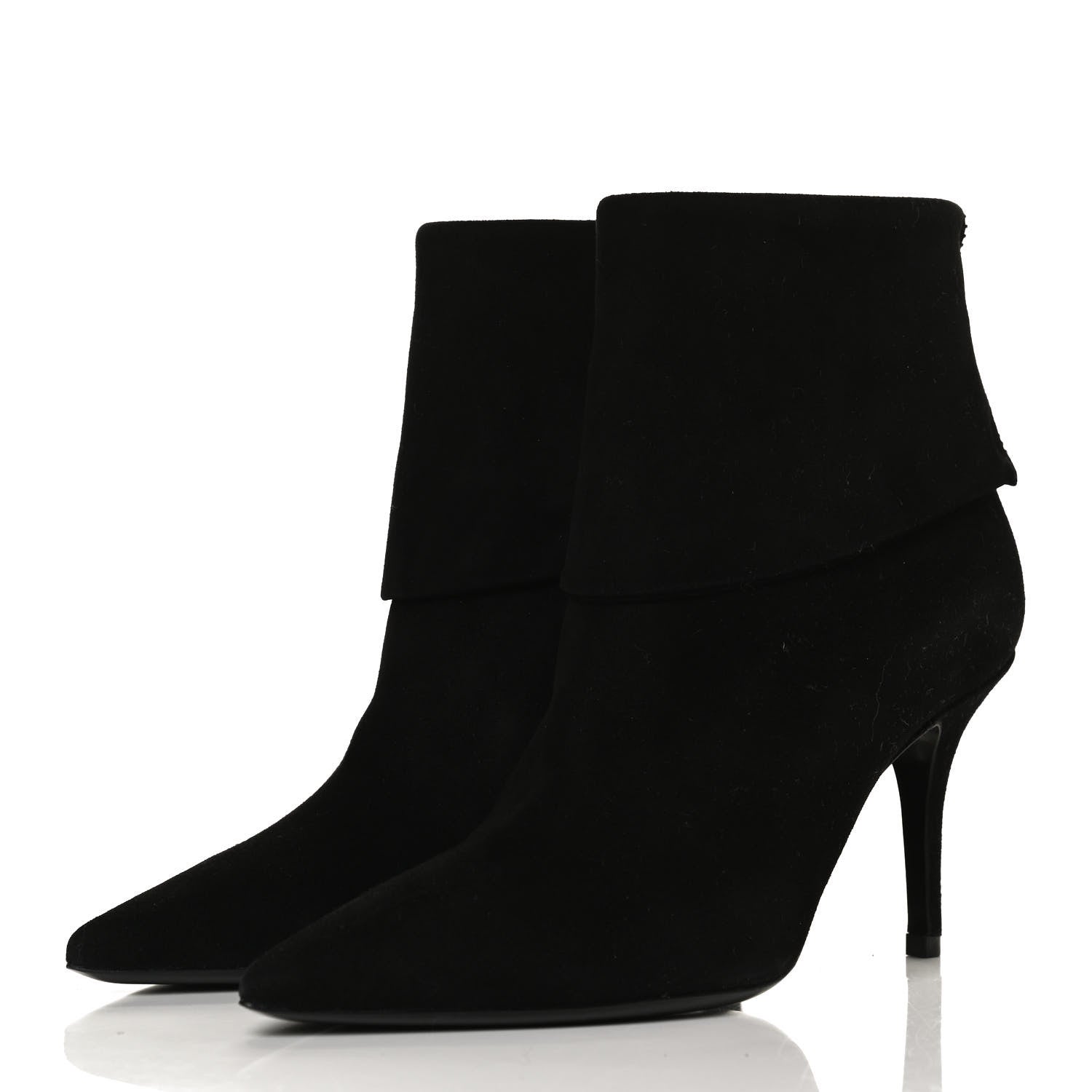 Christian Dior Suede Reverso Ankle Boots 35.5 Black 3 of 11