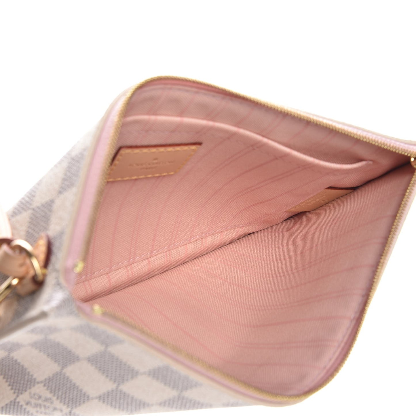 Damier Azur Neverfull MM GM Pochette Rose Ballerine