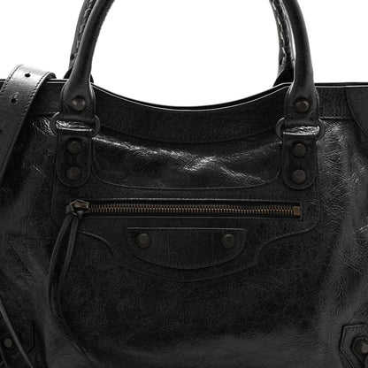 Balenciaga Agneau Arena Classic Hardware Medium Le City Black 8 of 10
